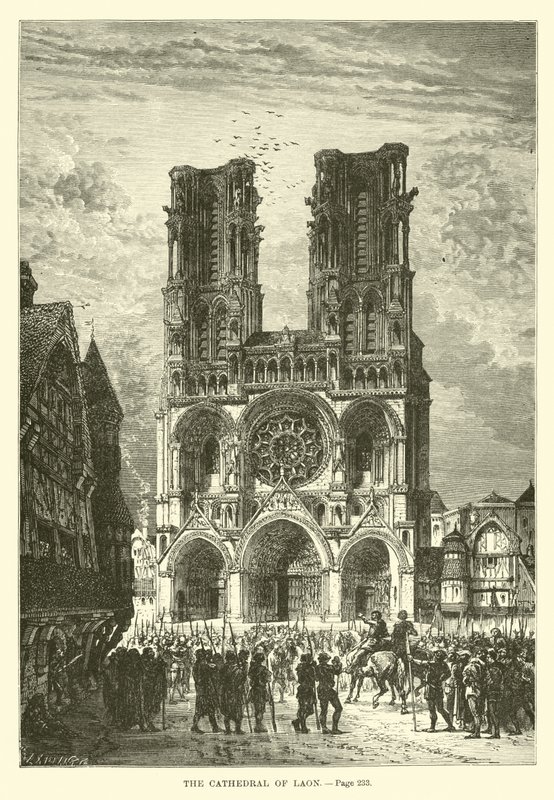 La Cattedrale di Laon da French School