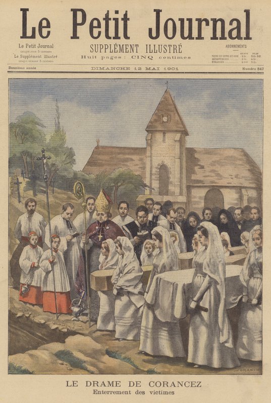 Gli omicidi di Corancez; sepoltura delle vittime da French School