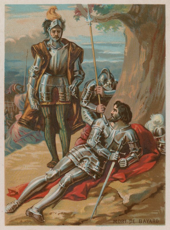 La morte del cavaliere di Bayard da French School