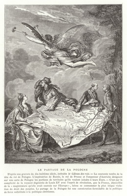 La Partizione della Polonia, 1772 da French School