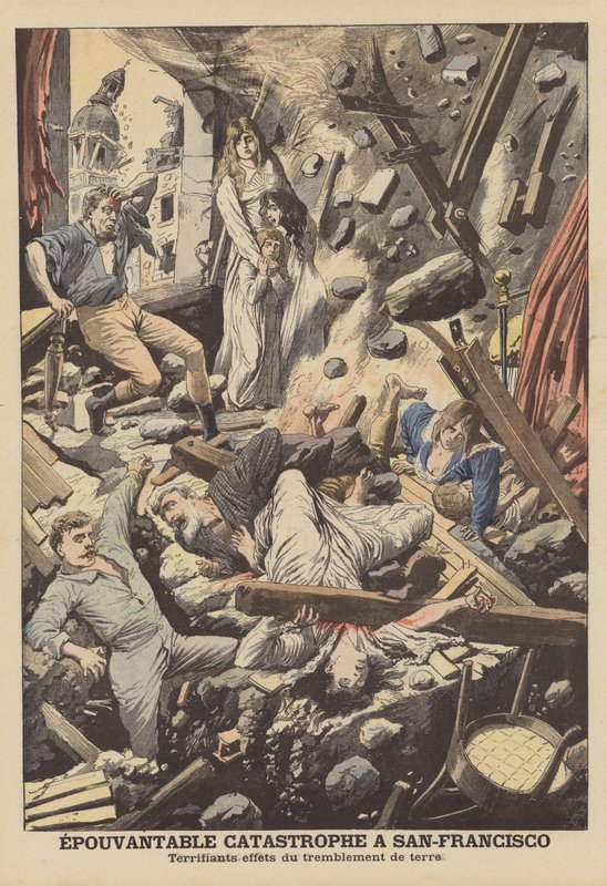 Il terremoto di San Francisco del 1906 da French School