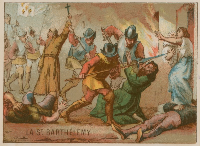 Il massacro della notte di San Bartolomeo da French School