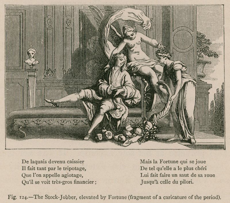 Il borsista, elevato dalla fortuna (Frammento di una caricatura dell
