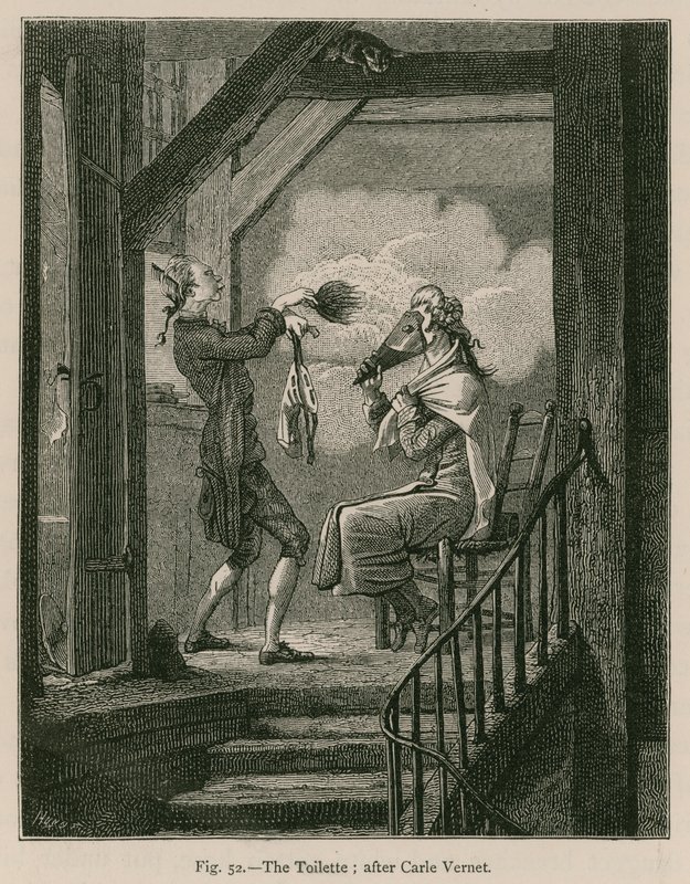 La toilette; dopo Carle Vernet da French School