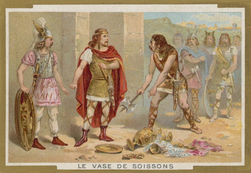 Il Vaso di Soissons (cromolitografia) da French School