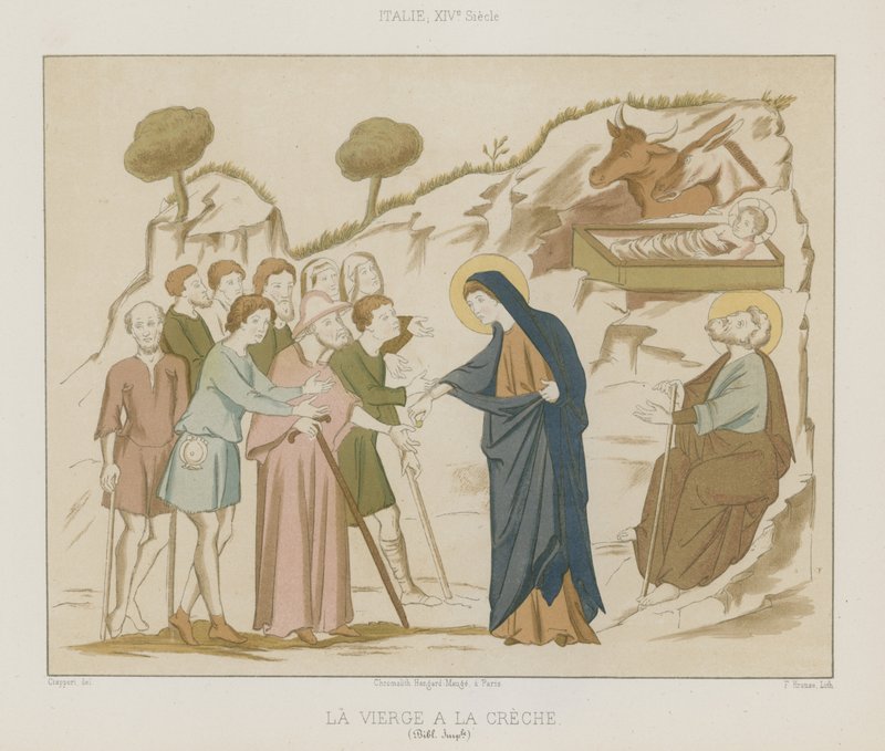La Vergine Maria con il Bambino Gesù da French School