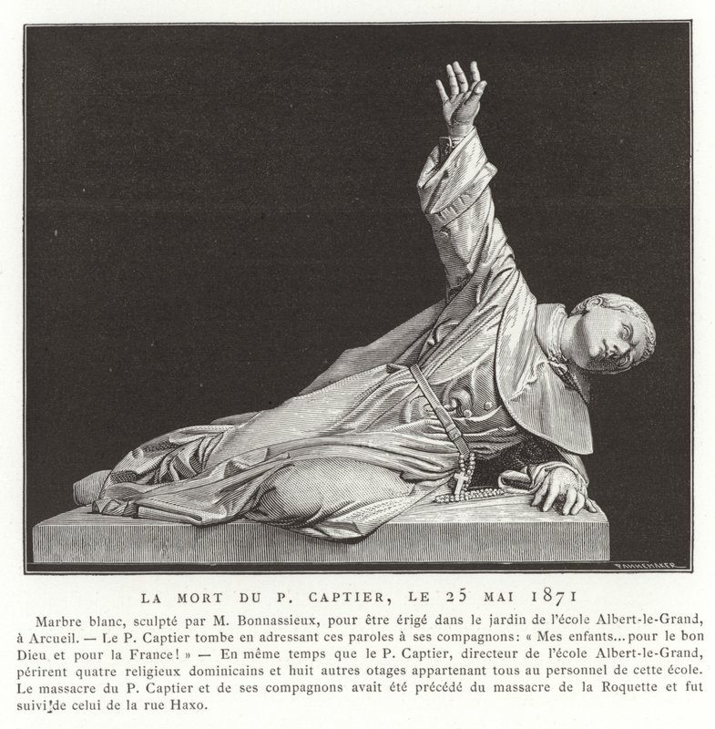 La morte di Père Captier, 25 maggio 1871 da French School