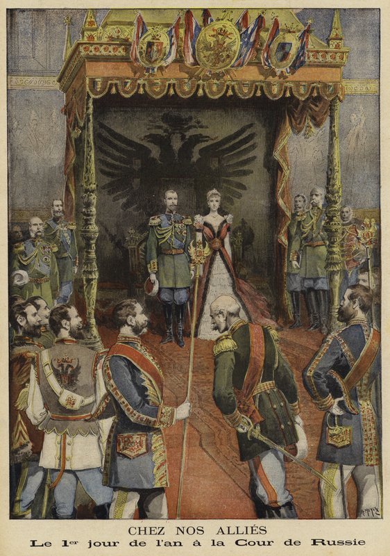 Il primo giorno del nuovo anno alla Corte Imperiale di Russia da French School
