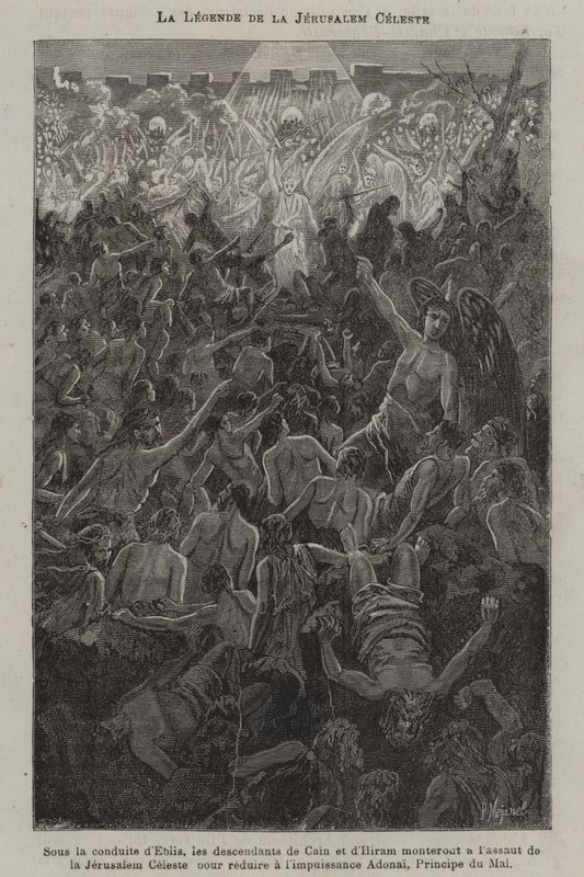 La leggenda della Gerusalemme Celeste (incisione) da French School