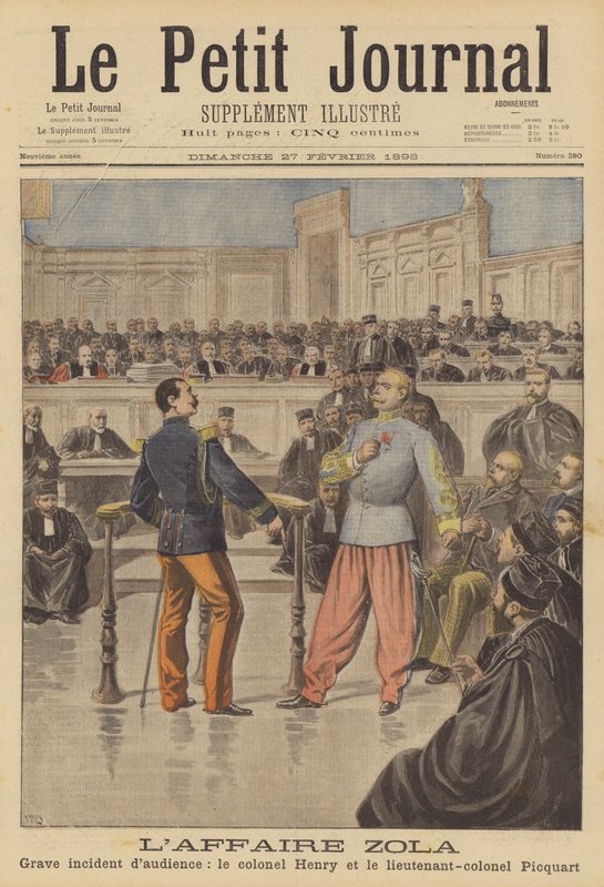 Il processo per diffamazione di Emile Zola da French School