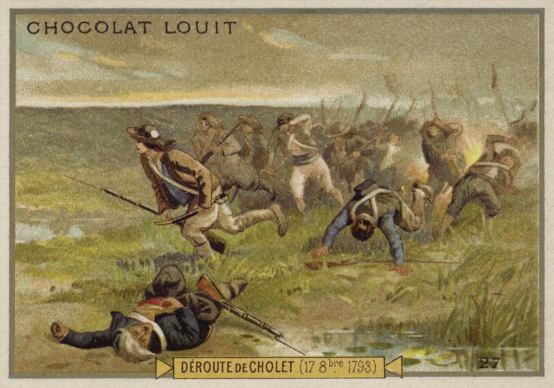 La rotta di Cholet, Guerra della Vandea, Rivoluzione Francese, 17 ottobre 1793 da French School