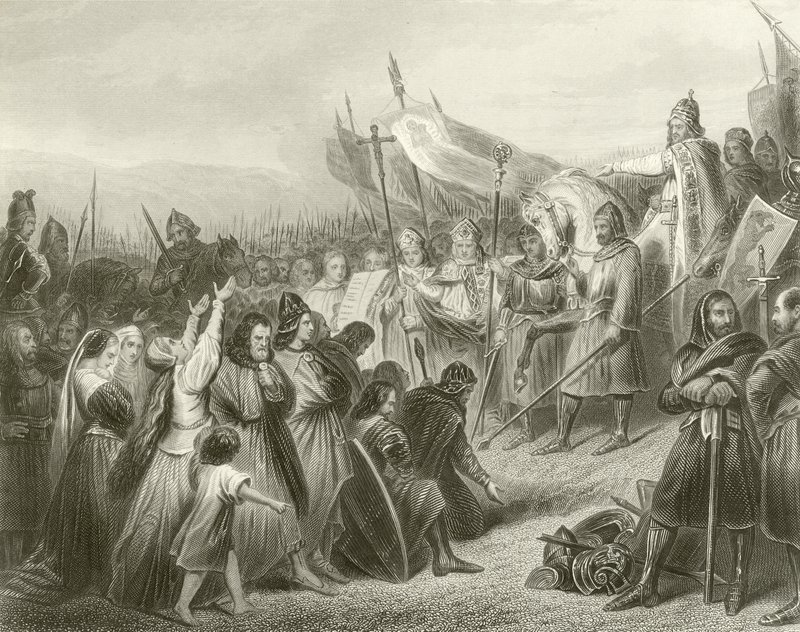 La sottomissione di Witikind, 785 da French School