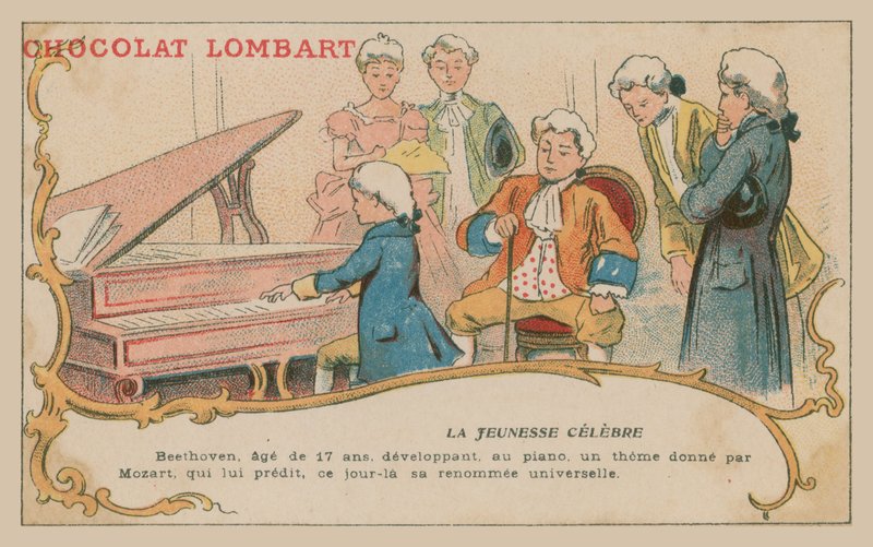 Il giovane Beethoven al pianoforte da French School