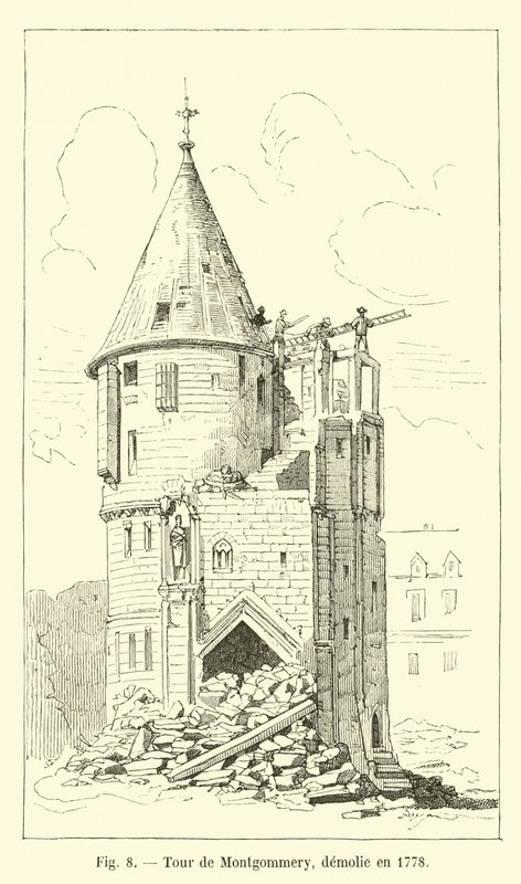 Torre di Montgommery, demolita nel 1778 da French School