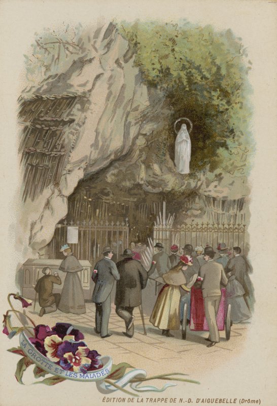 La grotta di Lourdes da French School