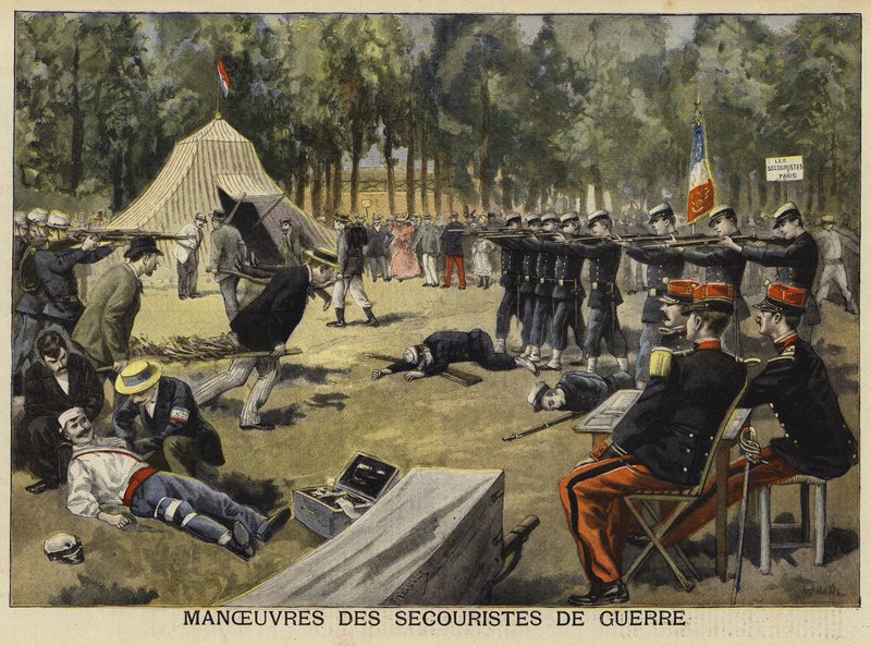 Esercitazione per medici militari, Francia, 1897 da French School