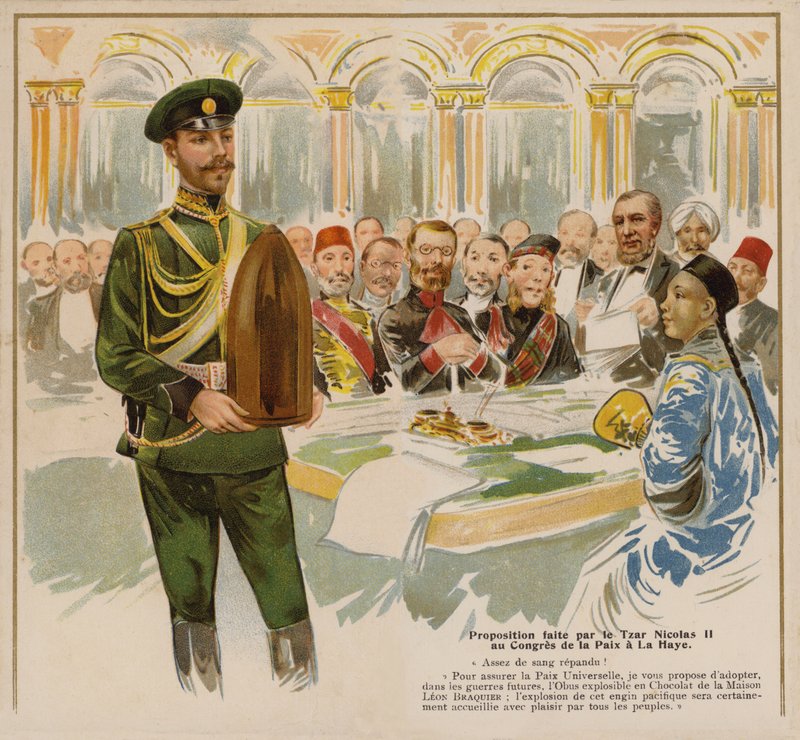Zar Nicola II di Russia alla Prima Conferenza dell
