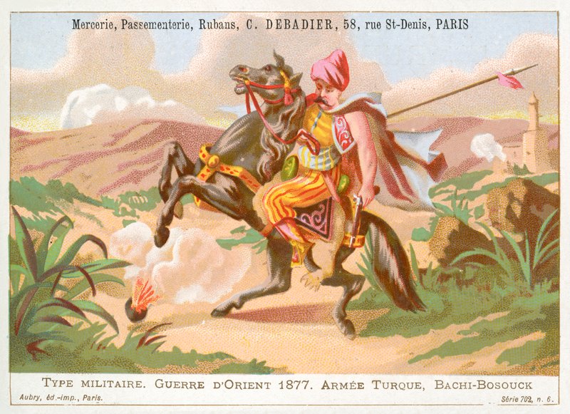 Bashi-bazouk turco, Guerra russo-turca da French School