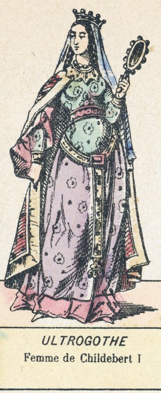 Ultrogota, moglie di Childeberto I da French School