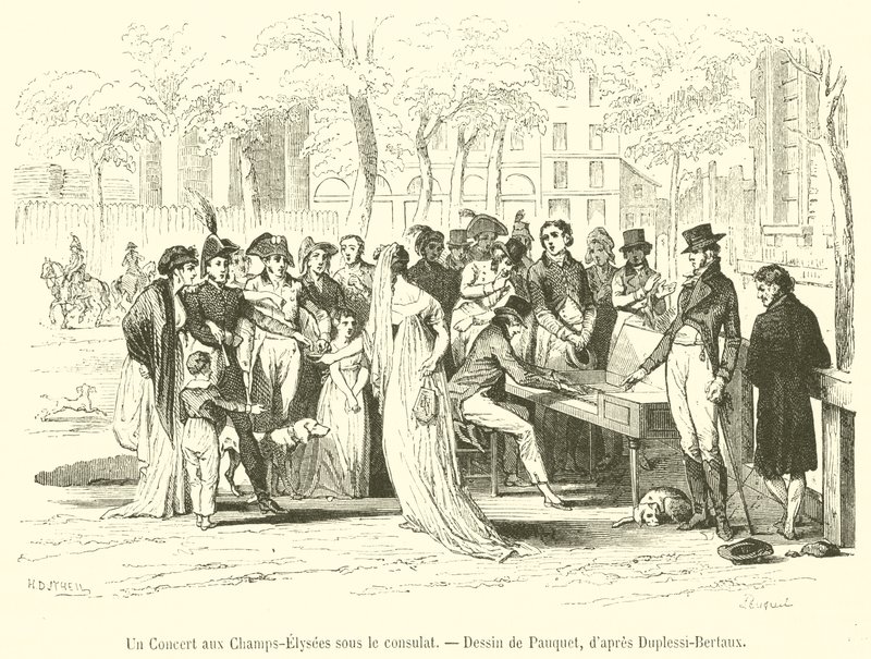 Un concerto agli Champs-Elysees sotto il consolato da French School