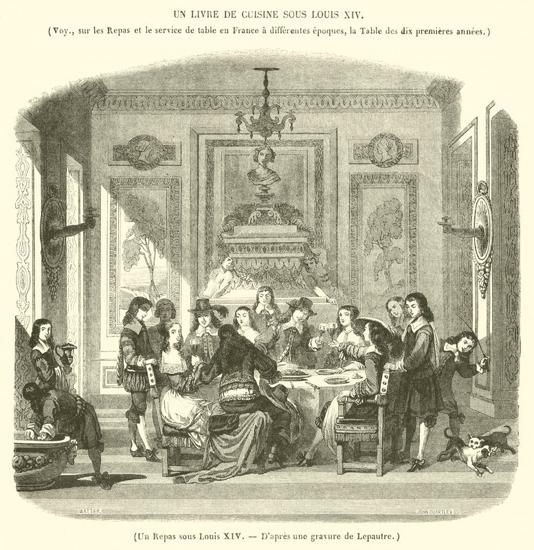 Un pasto sotto Luigi XIV da French School