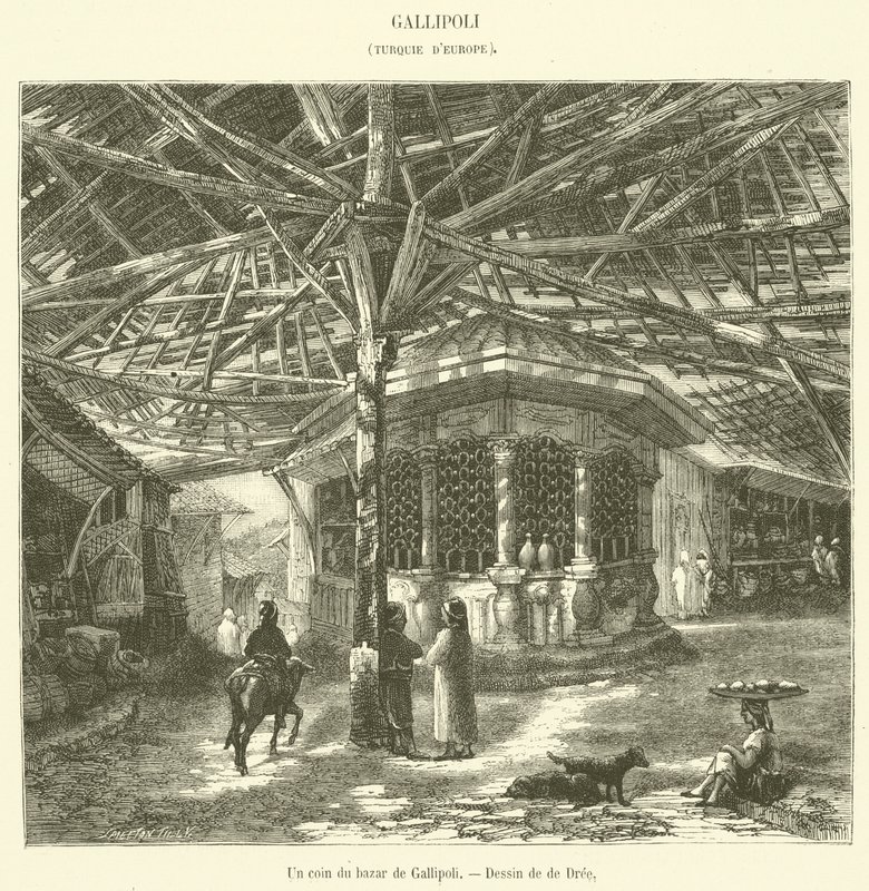 Un angolo del bazar di Gallipoli da French School