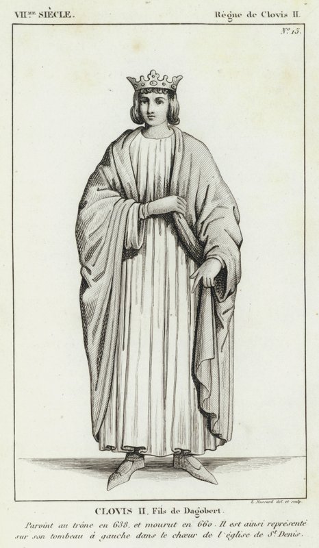 VII Secolo, Regno di Clodoveo II, Clodoveo II, Figlio di Dagoberto da French School