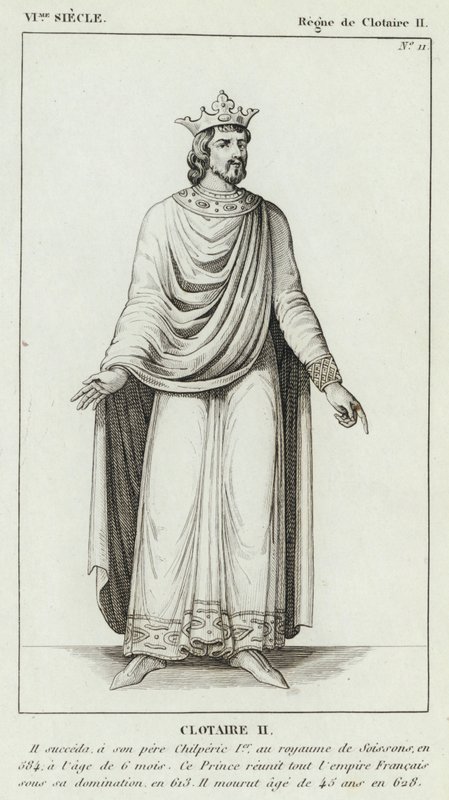 VI Secolo, Regno di Clotario II, Clotario II da French School