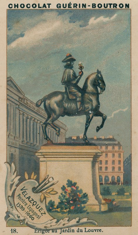 Velázquez, Pittore Spagnolo, 1599-1660, eretta al Jardin du Louvre da French School