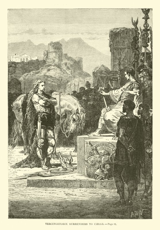 Vercingetorige si arrende a Cesare da French School
