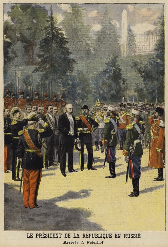 Visita del Presidente francese Félix Faure in Russia, 1897 da French School