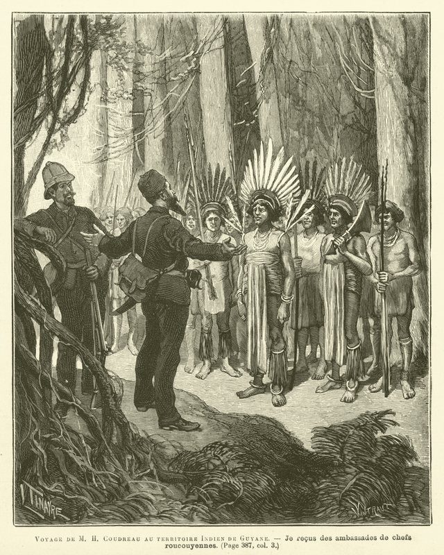 Viaggio di M. H. Coudreau nel territorio indiano della Guyana da French School