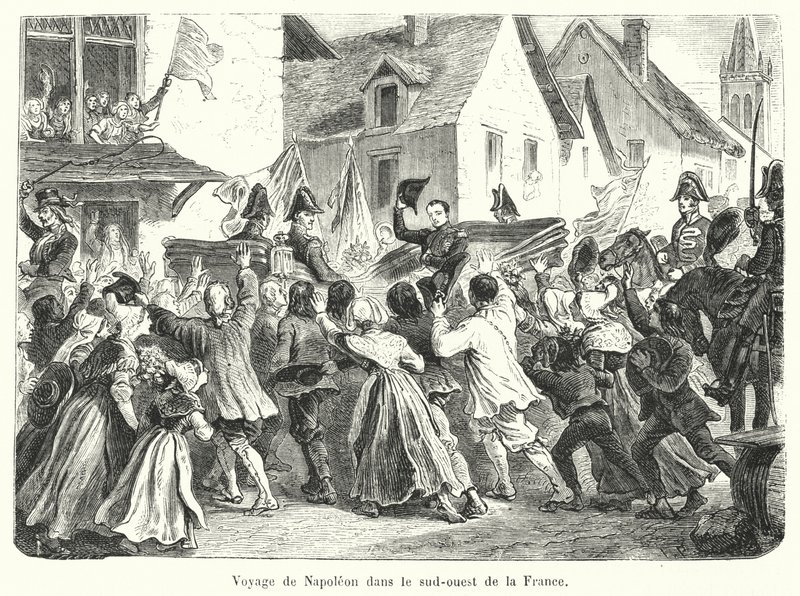 Viaggio di Napoleone nel sud-ovest della Francia da French School