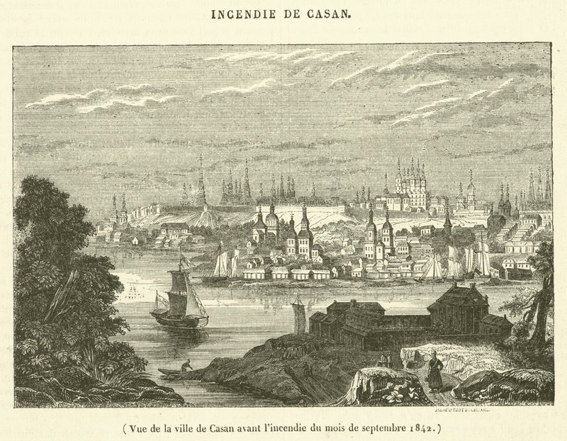 Veduta della città di Casan prima dell