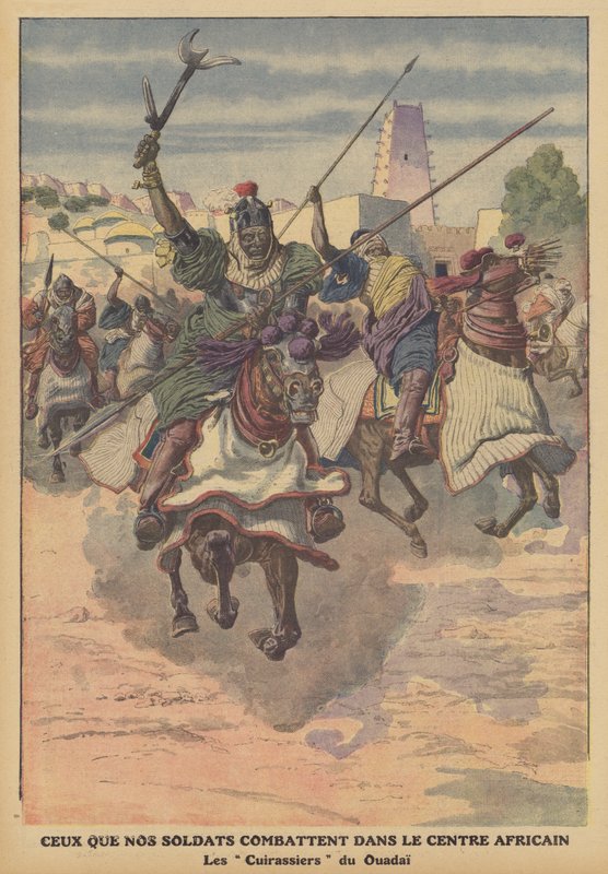 Cavalleria Wadai in Africa Centrale da French School