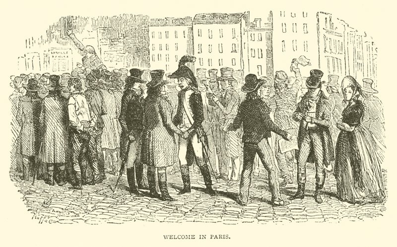 Benvenuto a Parigi (incisione) da French School