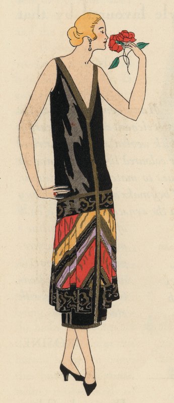 Moda femminile da sera degli anni 