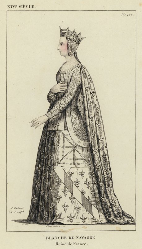 XIV Secolo, Bianca di Navarra, Regina di Francia da French School