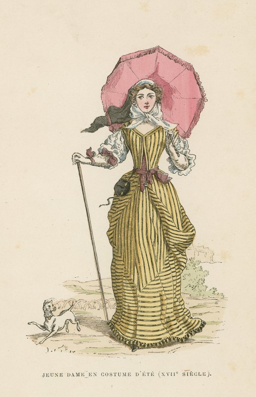 Giovane donna in abito estivo, XVII secolo da French School
