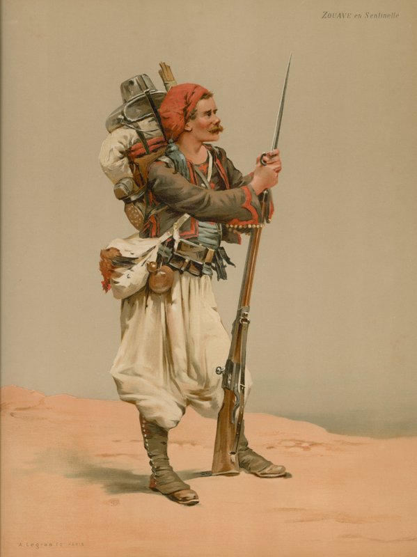 Zouave in Sentinella da French School
