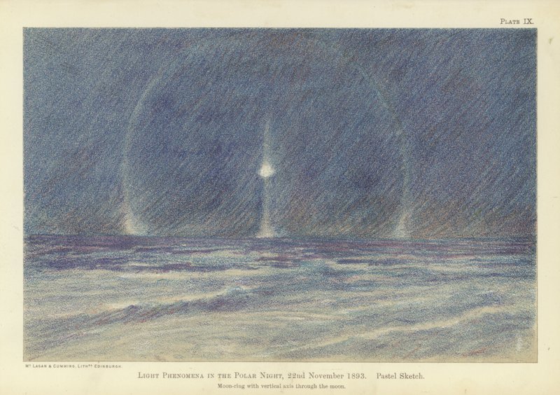 Fenomeni luminosi nella notte polare, 22 novembre 1893 da Fridtjof Nansen