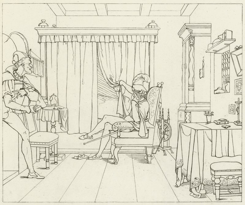 Illustrazione per il Faust di Goethe da Friedrich August Moritz Retzsch