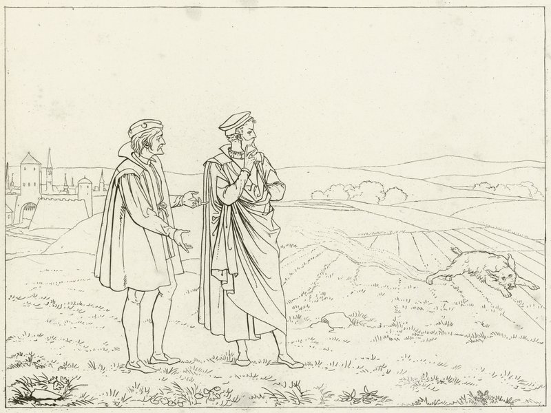 Illustrazione per il Faust di Goethe da Friedrich August Moritz Retzsch