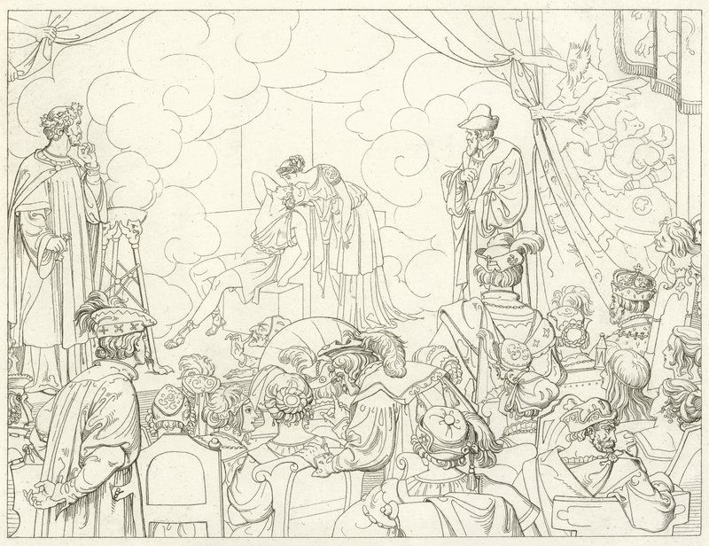 Illustrazione per il Faust di Goethe da Friedrich August Moritz Retzsch