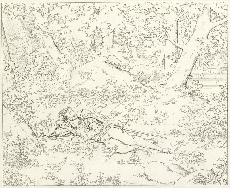 Illustrazione per il Faust di Goethe da Friedrich August Moritz Retzsch