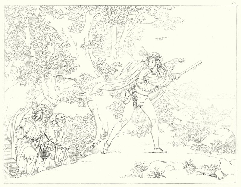 Illustrazione per Lied von der Glocke di Schiller, o Il canto della campana da Friedrich August Moritz Retzsch