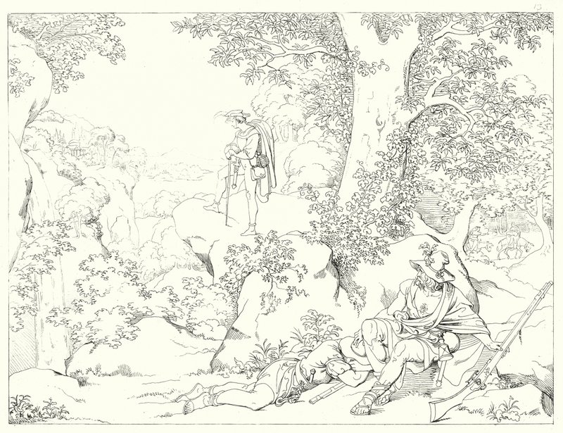 Illustrazione per Lied von der Glocke di Schiller, o Il canto della campana da Friedrich August Moritz Retzsch