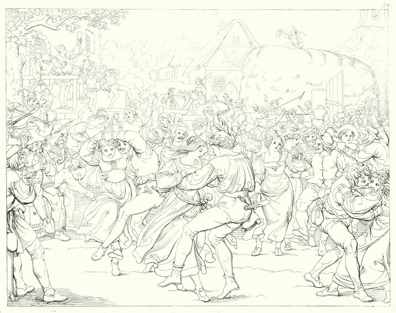 Illustrazione per Lied von der Glocke di Schiller, o Il canto della campana da Friedrich August Moritz Retzsch