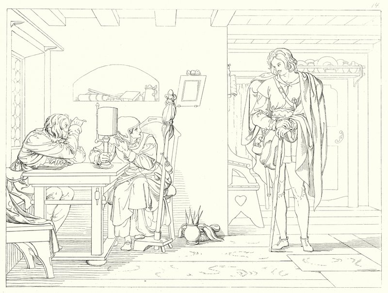 Illustrazione per Lied von der Glocke di Schiller, o La canzone della campana (incisione) da Friedrich August Moritz Retzsch