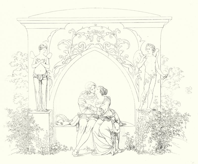 Illustrazione per Lied von der Glocke di Schiller, o La canzone della campana (incisione) da Friedrich August Moritz Retzsch